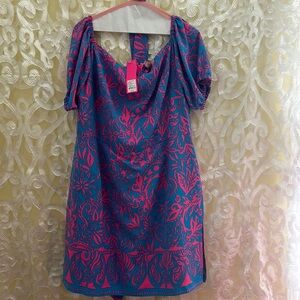 Lilly Pulitzer Jada off the shoulder Romper. Never worn!